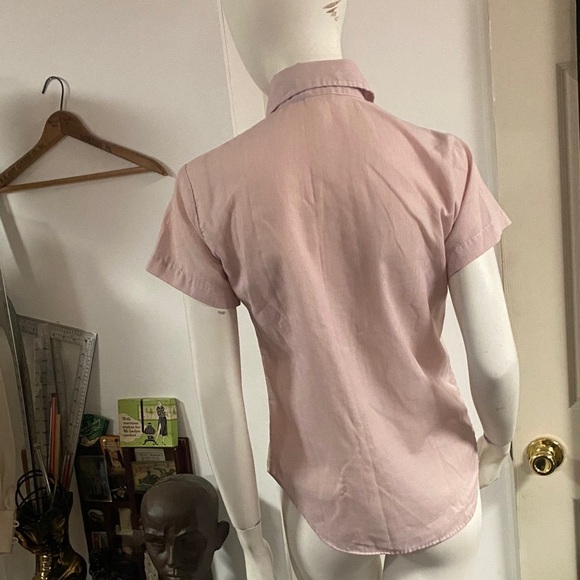 Designer Collection Pink Ruffled Vintage Top - Picture 6 of 7